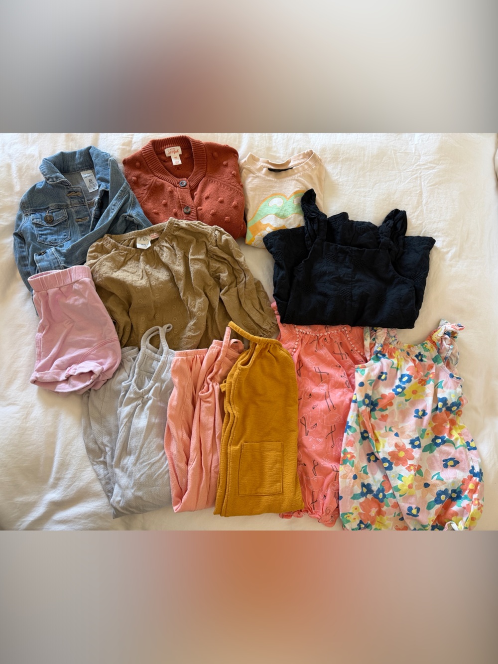(11 items) Kids 18-24m bundle. Jacket, sweater, short, rompers and a tee!